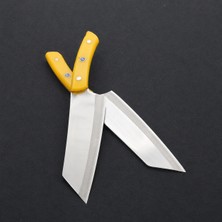Coyan Knives 4034 Paslanmaz Çelik Sarı Mika Kabze Şef Bıçağı 001
