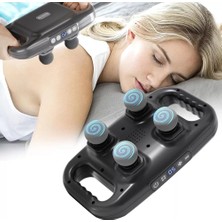 Uravas Store 4 Başlıklı Masaj Tabancası Ergonomik Derin Doku Sırt ve Boyun Masaj Aleti Ağrı ve Sızı Giderici