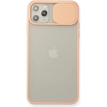 Uravas Store Iphone 11 Pro Max Kılıf Palm Buzlu Kamera Sürgülü Silikon - Pembe