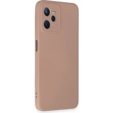 Uravas Store Realme C35 Kılıf Nano Içi Kadife Silikon - Pudra