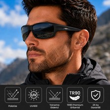 Exeline 160-COL Spor Seri Polarize Erkek Güneş Gözlüğü-Polarize-UV400-Yansıma Giderici 64-Ekartman