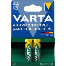 Uravas Store Varta 56706 1.2V 2100 Mah Şarjlı Aa Kalem Pil (2'li Paket)