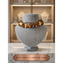 Naturea Botanical Maison Antik Dokulu Choker Kolye