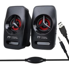 Uravas Store Magicvoice T-19 1+1 USB Pc Mini Hoparlör - Speaker (2*3 Watt - 4 Ohm)