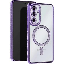 Uravas Store Samsung Galaxy S25 Edge Joke Simli Magneticsafe Kılıf - Derin Mor