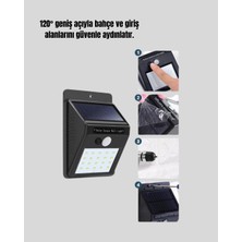 Uravas Store Mey Ithalat® 4 Modlu Solar LED Bahçe ve Garaj Lambası