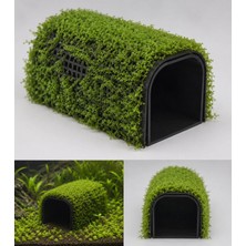 Liya3D Moss Uyumlu Akvaryum Karides Saklanma Alanı | Petg Moss Tunnel Cave | Karidesler ve Vatozlar Için Mosslu Dekor