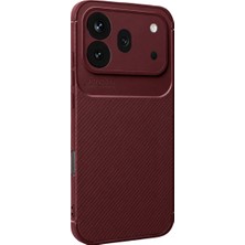 Uravas Store Huawei Honor 600 Pro Auto Focus Karbon Kapak - Bordo