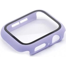 Uravas Store Newface Apple Watch 38MM Camlı Kasa Ekran Koruyucu - Lila