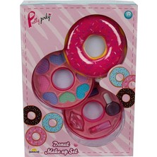 Uravas Store Mey Ithalat® Donut Şekilli 2 Katlı Makyaj Güzellik Seti