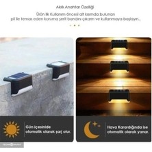 Uravas Store Mey Ithalat® Waterproof Solar Merdiven Lambası 4 Adet