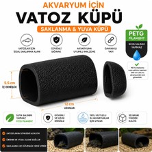 Liya3D 3D Baskı Vatoz Küpü 12 cm – Petg Akvaryum Saklanma ve Üreme Küpü 5.5 cm Iç Genişlik