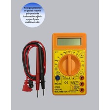 Uravas Store Mey Ithalat® Profesyonel Dijital Multimetre Volt Amper Direnç Ölçümü