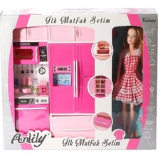Uravas Store Mey Ithalat® 02318 Anlily Bebekli Mutfak Dolabı Oyun Seti
