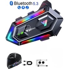 Uravas Store Mey Ithalat® Motosiklet Kaskı Için Bluetooth Intercom Kulaklık Uzun Pil Ömrü