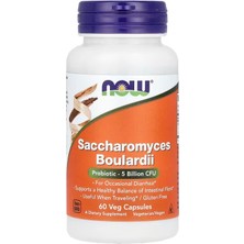 Now Foods Saccharomyces Boulardii, Probiotics, 5 Billion Cfu, 60 Vegetarian Capsules