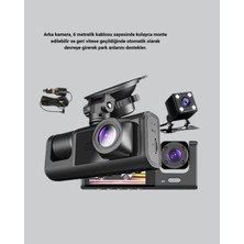 Uravas Store Mey Ithalat® Full Hd Üç Kameralı Araç Kamerası 170° Geniş Açılı ve Park Destekli