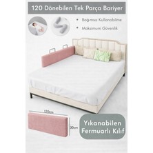 Miralay Yeni Nesil Yatak Bariyeri 120 cm Pembe - Boyalı