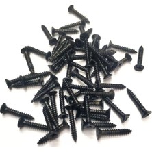 Uravas Store Siyah 1000 Adet Klips Vidası 2,2X13 mm Yhb - Konik Başlı Kutu, Sandık, Ayak, Askı,  Mini Vida