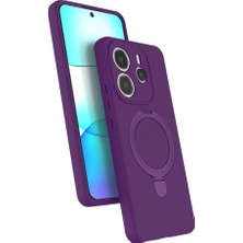 Eco Port Xiaomi Redmi Note 14 4g Regal Magsafe Standlı Kapak - Derin Mor