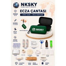 Nksky 36 Parça Ilk Yardım Çantası, Eva Çantalı Ilk Yardım Seti, Bileğe Takılabilir Taşıma Ipli Ecza Çantası