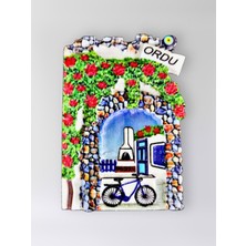 Mundy Ordu Polyester Kabartmalı Magnet 5,5 x 7 cm Dekoratif Hediyelik Buzdolabı Süsü (KOD:1553)