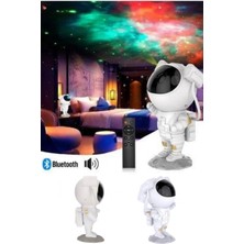 Uravas Store Mey Ithalat® Projeksiyon Astronot Lamba Speaker Sevimli Astronot Bluetooth Hoparlör Yeni Nesil