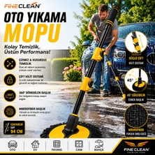 Fine Clean Profesyonel Oto Mop Uzun Saplı Cam ve Kaporta Temizleyici Araba Fırçası