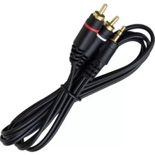 Uravas Store Powermaster PM-4283 2 Rca 3.5 mm Stereo 1.5 Metre Kablo