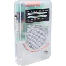 Uravas Store Starnic ST-821 Am-Fm Şeffaf Analog Hapishane Radyosu (88-108 Fm Frekans Aralığı)