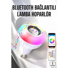Uravas Store Lamba LED Hoparlör Dayanıklı ve Uzun Ömürlü Bluetooth Hoparlör