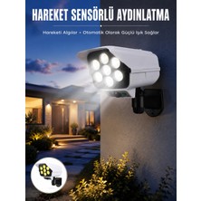 MiraLive Solar Bahçe Aydınlatması Hareket Sensörlü Uzaktan Kumandalı Kamera Görünümlü Yeni Nesil