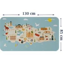 Trezon Eğitici ve Öğretici Cocuk Odası Türkiye Haritası Duvar STICKER-85X130-3879
