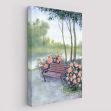 Trezon Pembe Çiçekler Kanvas TABLO-5974