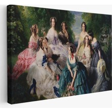 Trezon Imparatoriçe Eugenie ve Leydileri Tablosu - The Empress EUGÉNIE-6570