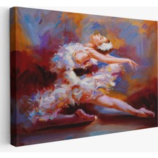 Trezon Balerin Kadın Yağlıboya Görünümlü Kanvas Tablo, Sanat Evi DEDORU-5026