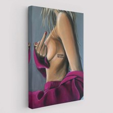 Trezon Do No Harm Take On Shit Yazan Sexi Kadın Duvar TABLOSU-6074