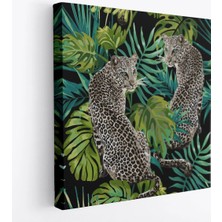 Trezon Leoparlar Dekoratif Kanvas TABLO-5813