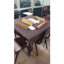 Kahvehaneciler Hilton Masa Örtüsü Dare Desen Kırmızı