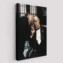 Trezon The Godfather Kanvas Tablo, Vito Corleone Film Sahnesi Kanvas TABLO-5279