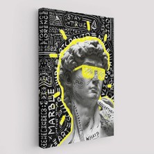 Trezon Michelangelo Buonarroti Davud Pop Art TABLOSU-6376