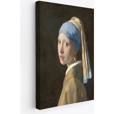 Trezon Inci Küpeli Kız Kanvas Tablo, Ressam Johannes Vermeer -4969