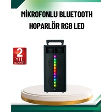 Uravas Store Şarjlı Işıklı Bluetooth Hoparlör | Usb, Aux, Tf Kart ve Radyo Destekli