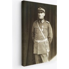 Trezon Atatürk Portre Tablosu Türkiye Cumhuriyeti Kurucusu Mustafa Kemal Atatürk Dekoratif Tablo-Cu-73