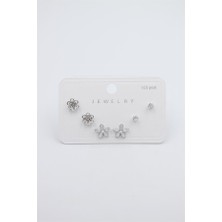 Royaleks Çoklu Set Küpe - Gümüş