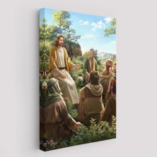 Trezon Isa Mesih Havarilerine Ders Veriyor, Hristiyan Hediye Tablosu Jesus Christ -6382