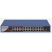 Hikvision Hıkvısıon DS-3E0326P-E/M(B) 24XFE+1XGE-1GE/SPF 240W Poe Swıtch
