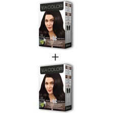 Sea Color 2x2 Tüp Krem Saç Boyası Seti Koyu Kahve No:3.0