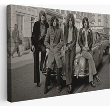 Trezon LED Zeppelin Efsanesinin Arabası John Bonham Kanvas TABLO-5407