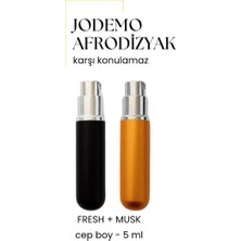 Jodemo 2 Adet Afrodizyak Etkili Erkek Parfüm Cep Boy Musk + Fresh 5ml
